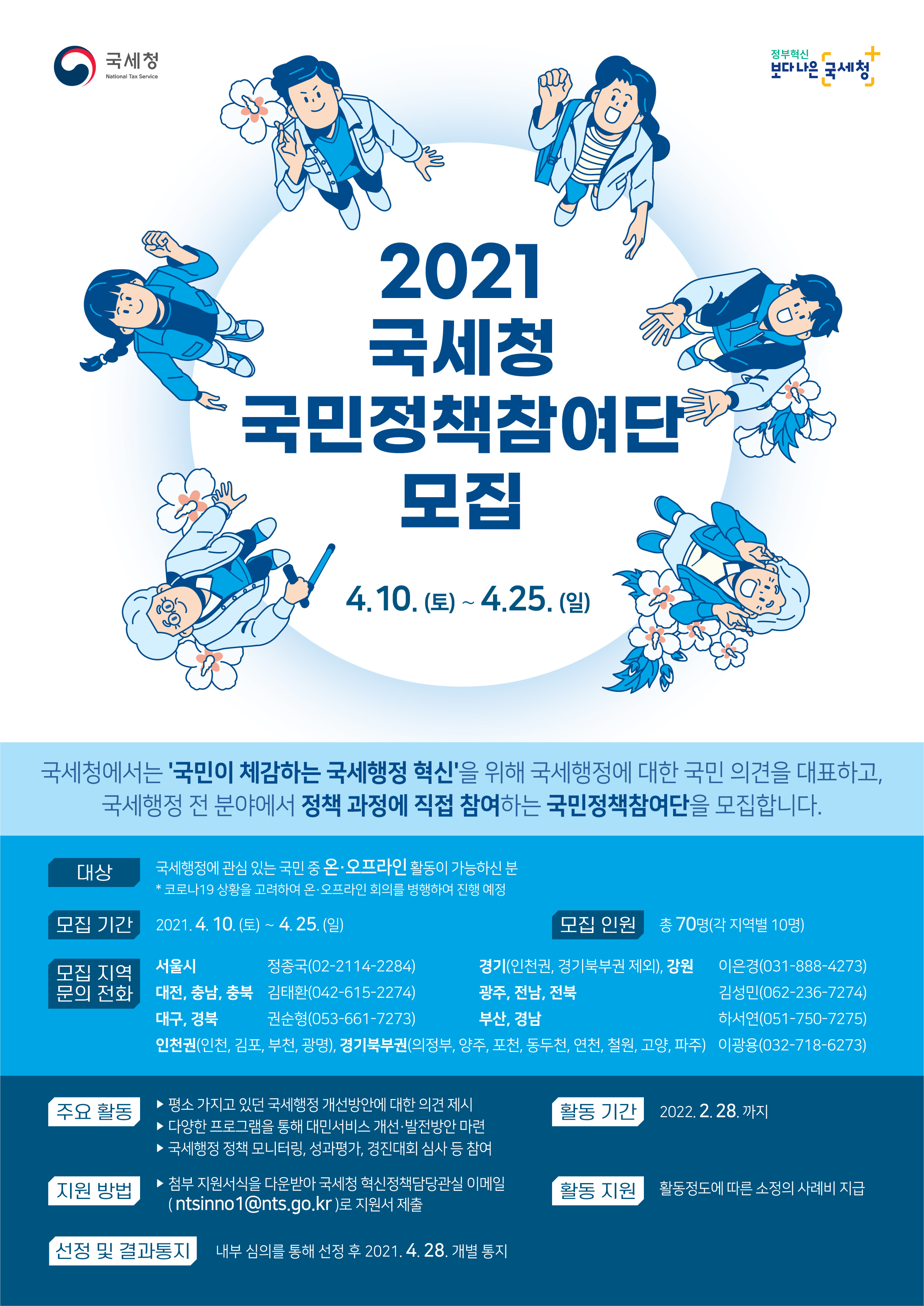 2021 국세청 국민정책참여단 모집 이미지 1