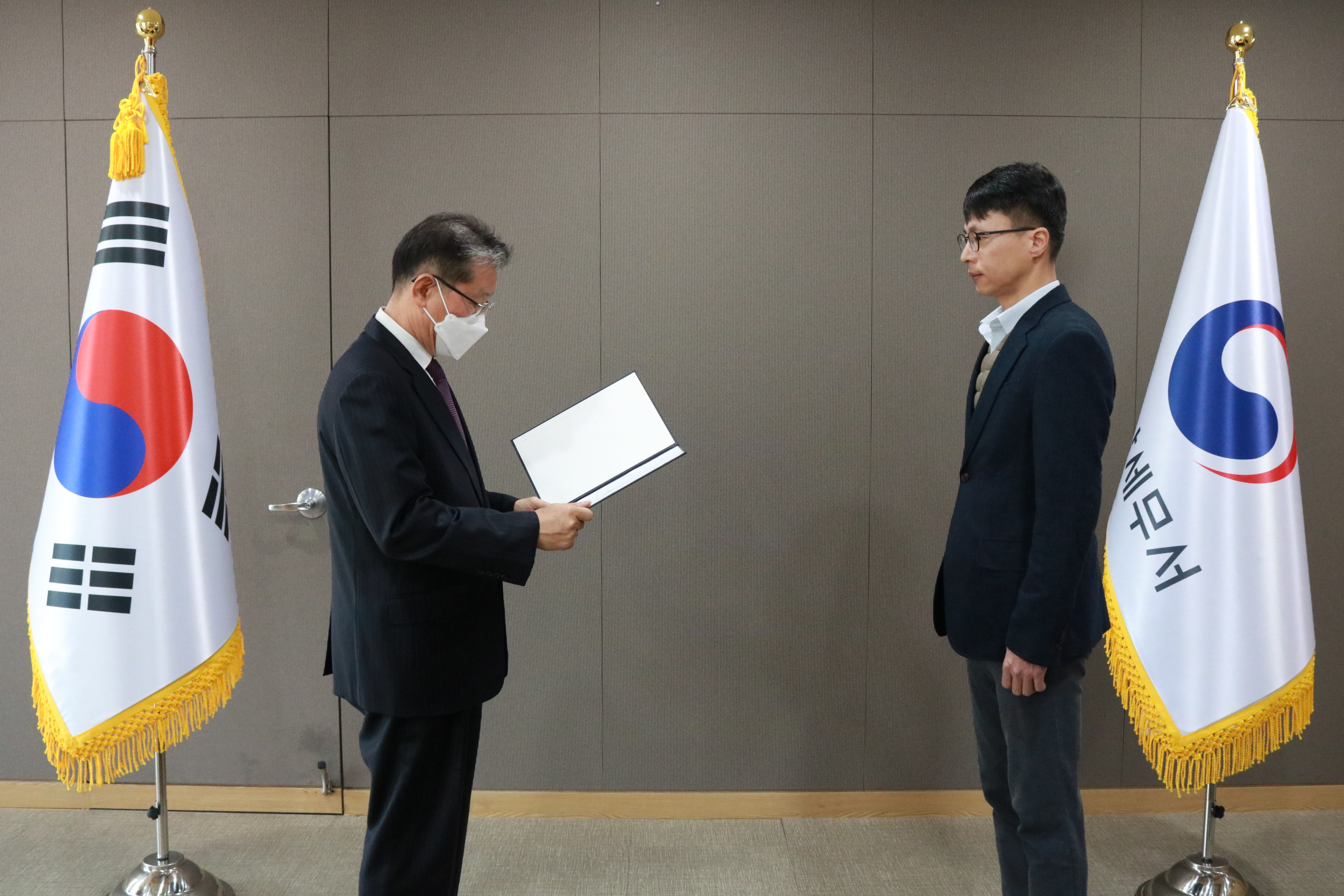 복직자 인사발령통지서 수여식