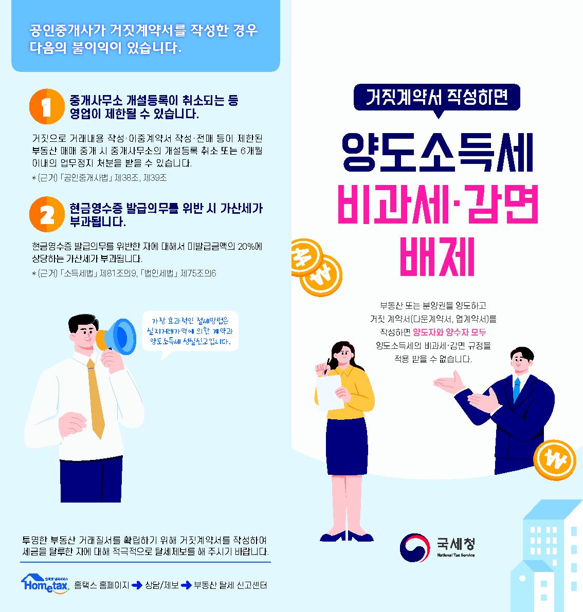 거짓계약서 작성 방지 안내 이미지 1