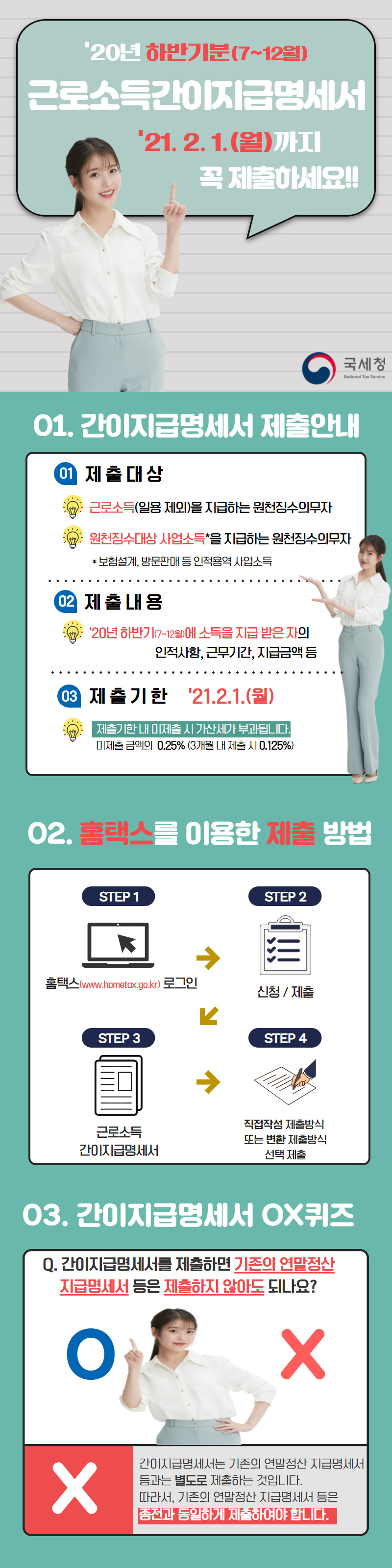 2020년 하반기분 근로소득 간이지급명세서 제출 안내 이미지 1