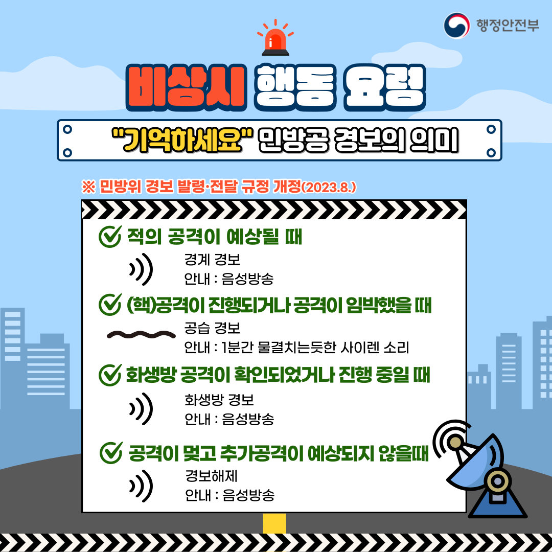 2023년 을지연습 연계 공습대비 민방위훈련 안내 이미지 3