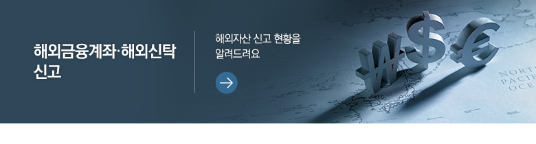 해외금융계좌·해외신탁 신고 해외자산 신고 현황을 알려드려요