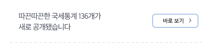 “따끈따끈한 국세통계 136개가 새로 공개됐습니다