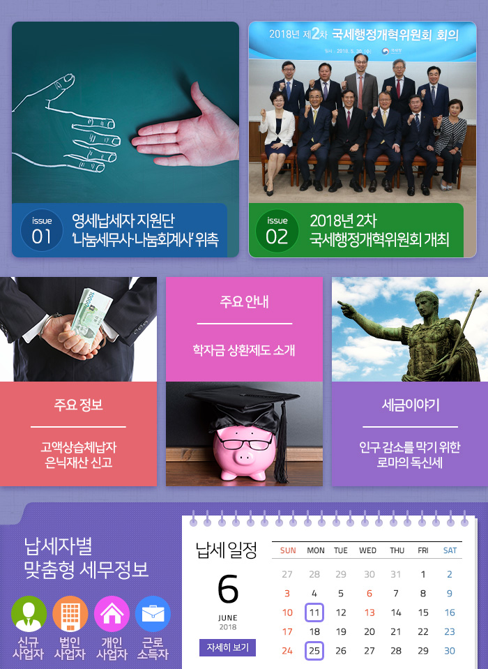 제 751 호 영세납세자 지원단 ‘나눔세무사·나눔회계사’ 위촉 내용