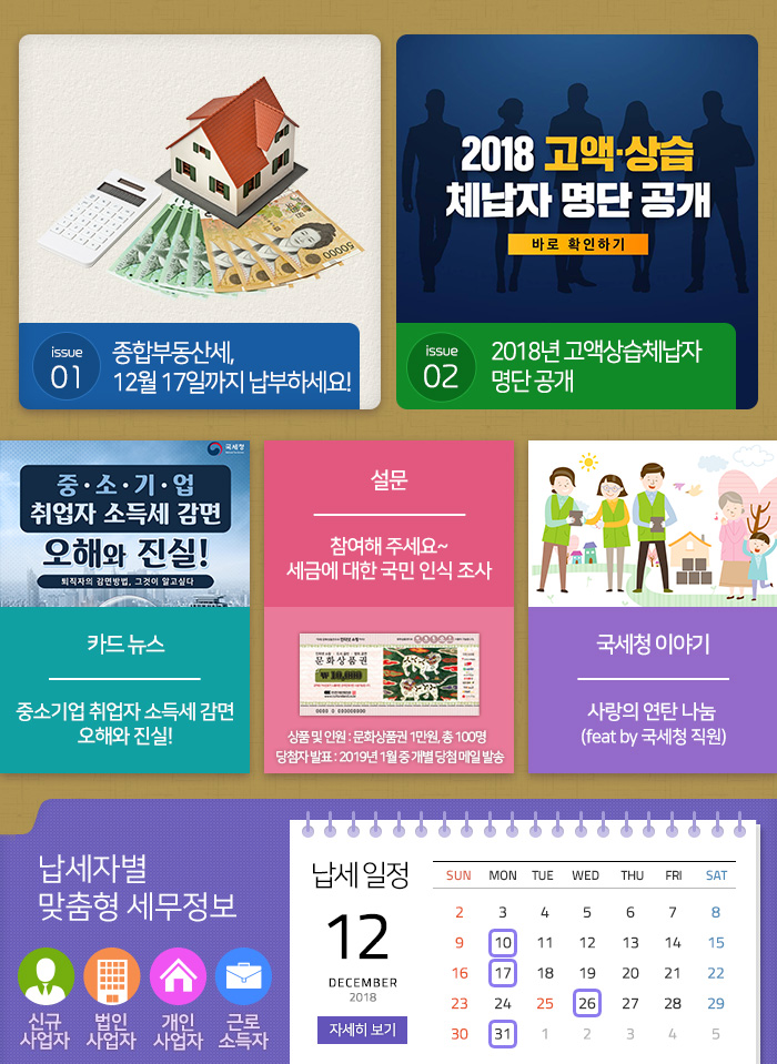 제 777 호 종합부동산세, 12월17일까지 납부하세요! 내용