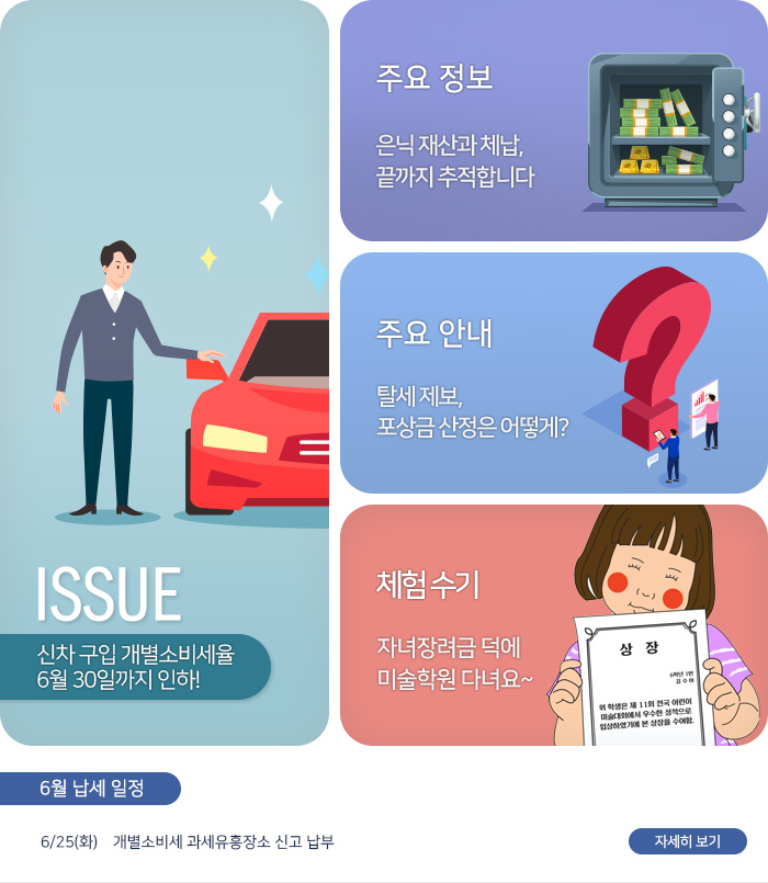 제 802 호 신차 구입 개별소비세율 6월 30일까지 인하! 내용