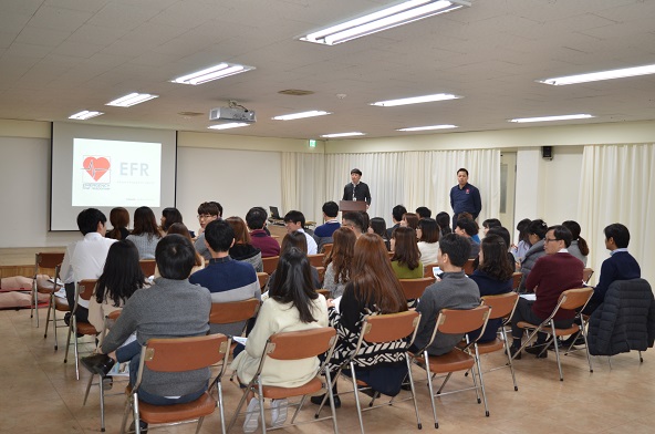 심폐소생술 강의 모습